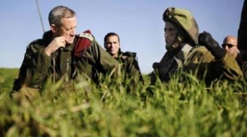 قيادة جيش العدو تقوم بزيارة للمواقع العسكرية على حدود غزة