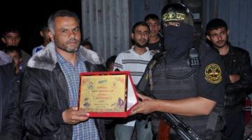 بالصور.."الإعلام الحربي" ينظم حفلاً تأبينياً للشهيد إبراهيم أبو شلهوب برفح