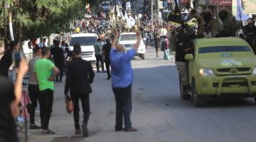 مسير عسكري مهيب لسرايا القدس في ذكرى الانطلاقة