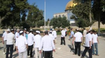 مستوطنون يقتحمون باحات الأقصى