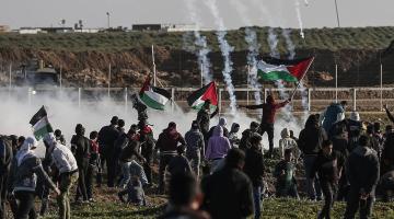 49 إصابة بقمع العدو لمسيرات العودة شرقي قطاع غزة