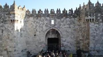 مواجهات بين المواطنين والاحتلال بالقرب من باب العامود