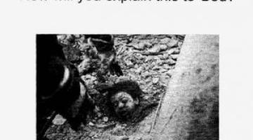 ضباط صهاينة يتلقون بطاقات عليها صورة "طفلة مستشهدة تسألهم كيف تفسرون هذا أمام الله؟؟