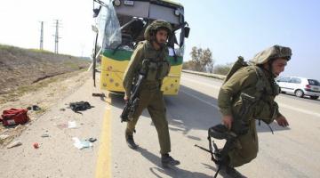 رشق حافلة صهيونية بالحجارة جنوب بيت لحم