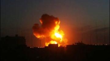 غارات صهيونية على أهدافاً بغزة