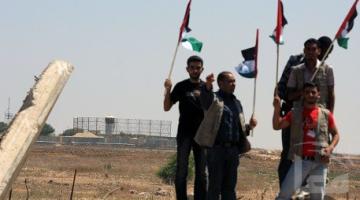 قوات الاحتلال تطلق النار على مسيرة سلمية شمال القطاع