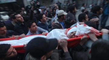 جماهير الخليل تشييع جثماني الشهيدين "النجار" و"عبد ربه"