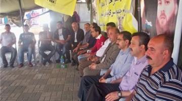 جنين: تواصل الفعاليات التضامنية مع الاسرى المضربين لليوم الثاني عشر