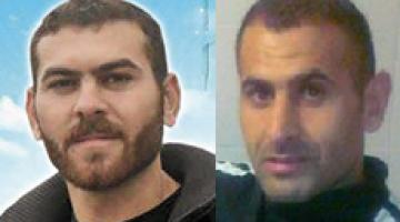 "بلال" يعانق شقيقه "عزام" بسجن شطة