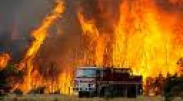 إندلاع النيران قرب موقع عسكري للإحتلال بغور الأردن