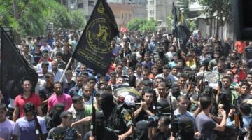 بالصور.. سرايـــا القـــدس تودع اثنين من مجاهديها بـ"لواء الشمال"