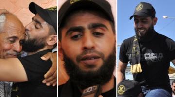 بالصور..المجاهد لؤي أبو اربيع يتنسم الحرية.. ويؤكد للأسرى بأن وعد المقاومة لهم بالتحرير سيتحقق