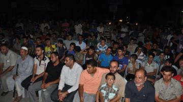 بالصور.. الجهاد ينظم عرضاً مرئيا بذكرى الشقاقي شمال القطاع