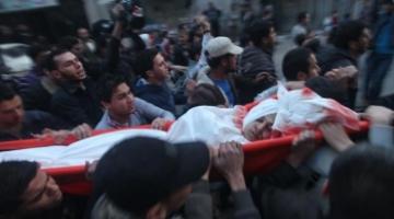 تشييع جثمان الشهيد "أبو رياش" شمال القطاع