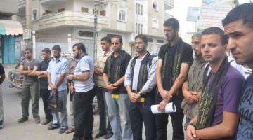 الرابطة الاسلامية تنظم وقفة بذكرى الشقاقي والانطلاقة برفح..صور