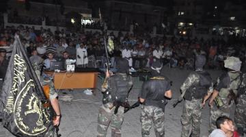 صور..الجهاد ينظم عرضاً مرئياً بذكرى الشقاقي في بيت حانون