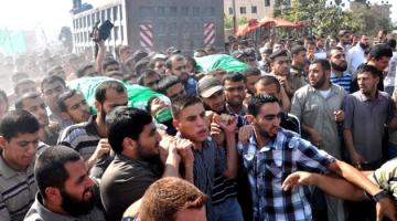 جماهير شمال غزة تشيع جثامين 3 شهداء