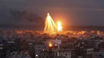 طائرات العدو تشن 80 غارة على غزة الليلة الماضية