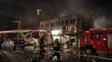 إصابة 31 صهيونياً نتيجة حريق في بناية سكنية بريشون لتسيون