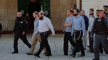 مستوطنون يقتحمون باحات الأقصى