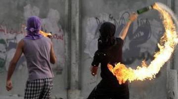 إلقاء زجاجة حارقة علي قوة صهيونية في بيت لحم