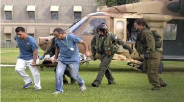 اصابة صهيونيين بتصادم طائرة خفيفة مع طائرتين عموديتين