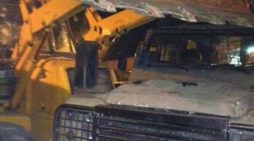 استشهاد فلسطيني اقتحم قاعدة عسكرية صهيونية بـ"جرافة"