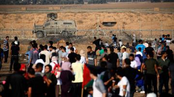  إصابات بقمع العدو فعاليات جمعة العودة الـ85 شرق قطاع غزة 