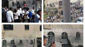 صور.. اصابات واضرار في كنيس يهودي بقصف السرايا لاسدود