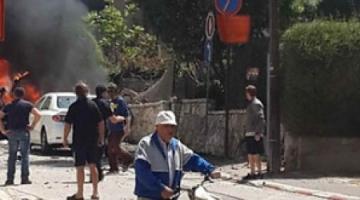 إصابة 3 صهاينة بانفجار سيارة قرب "تل أبيب"