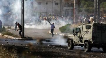 مواجهات خلال اقتحام العدو مخيم الجلزون