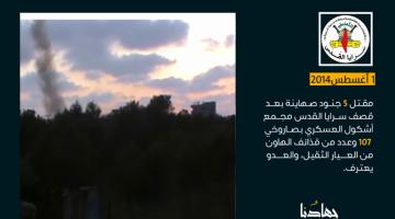  أبرز عمليات سرايا القدس "شهر أغسطس" 