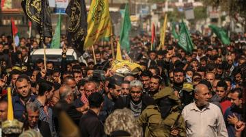 تشييع حاشد لشهداء مسيرة العودة بقطاع غزة