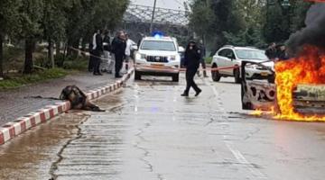 مقتل صهيوني بانفجار سيارة قرب "عزرائيل" غرب الطيبة