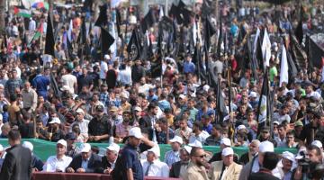 صور.. بدء فعاليات مهرجان الانطلاقة الجهادية الـ 29 في ساحةالكتيبة بغزة