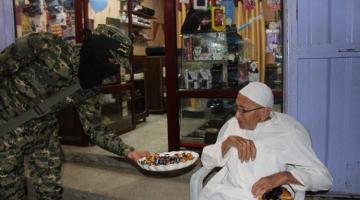 بالصور ... سرايا القدس تشارك شعبنا فرحة العيد المبارك