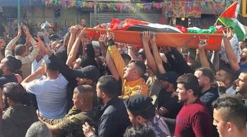 جماهير نابلس تشيع جثماني الشهيدين أبو رشيد وزبارة