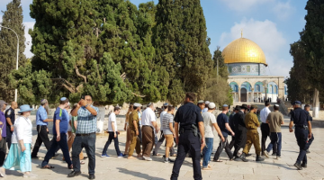 عشرات المستوطنين يقتحمون المسجد الأقصى