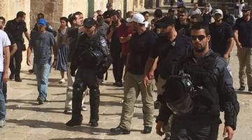 مستوطنون يقتحمون الأقصى وسط حماية مشددة