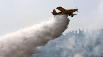 1000 صهيوني فقدوا منازلهم والطائرة العملاقة تصل بن غريون