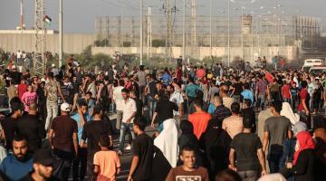 استشهاد طفل بقمع الاحتلال متظاهرين شمال القطاع