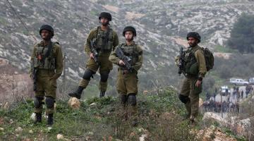 العدو يجري تدريبات عسكرية جنوب نابلس