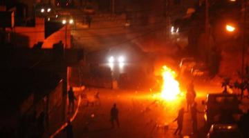 22 إصابة واعتقال 4 شبان بمواجهات عنيفة شرق نابلس