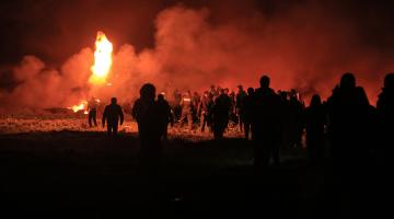 6 إصابات بقمع الاحتلال لفعاليات "الإرباك الليلي" شرق غزة 