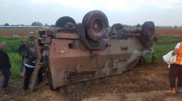 إصابة 6 جنود صهاينة في انقلاب جيب عسكري بالنقب