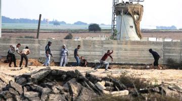  25 إصابة في مواجهات نصرة القدس شرق غزة 