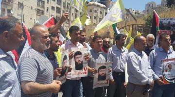 وقفات تضامنية مع الشيخ خضر عدنان بمدن الضفة
