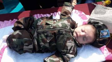 صور .. "شام" أصغر رضيعة تشارك الجهاد في انطلاقتها الجهادية