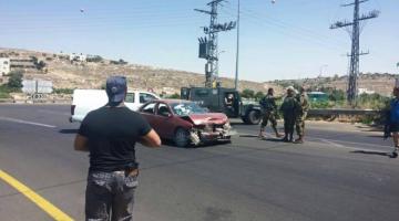 إصابة فلسطيني حاول دهس جنود صهاينة بنابلس
