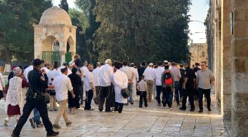 عشرات المستوطنين يقتحمون الأقصى وسط حراسة مشددة